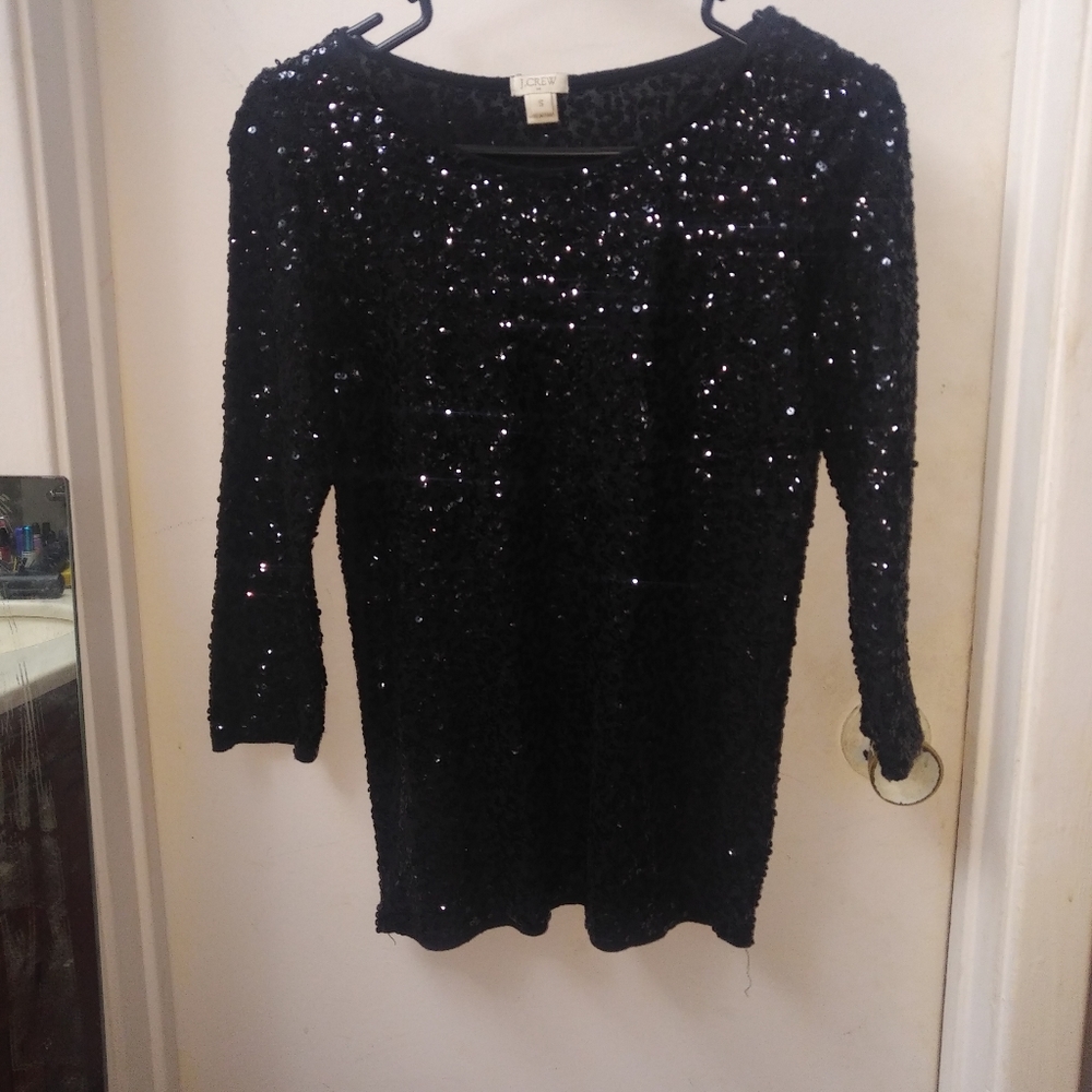 J Crew Sequin Top